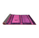 Sideview of Abstract Purple Modern Rug, abs4667pur