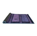 Sideview of Abstract Blue Modern Rug, abs4667blu