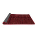 Sideview of Abstract Red Modern Rug, abs4668