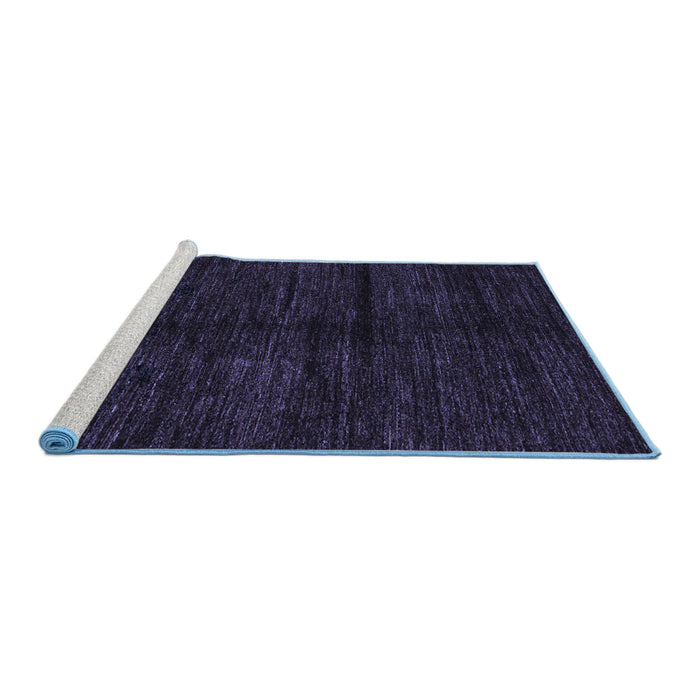 Sideview of Machine Washable Abstract Blue Modern Rug, wshabs4668blu