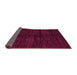 Sideview of Abstract Pink Modern Rug, abs4668pnk