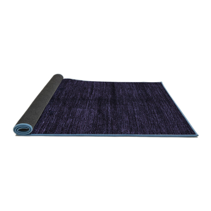 Sideview of Abstract Blue Modern Rug, abs4668blu
