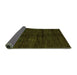 Sideview of Abstract Green Modern Rug, abs4668grn