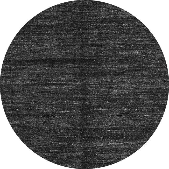 Round Machine Washable Abstract Gray Modern Rug, wshabs4668gry