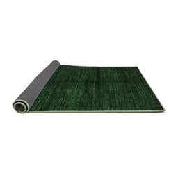 Sideview of Abstract Emerald Green Modern Rug, abs4668emgrn