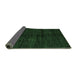 Sideview of Abstract Emerald Green Modern Rug, abs4668emgrn