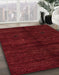 Abstract Red Modern Rug in Family Room, abs4668