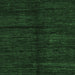 Square Abstract Emerald Green Modern Rug, abs4668emgrn