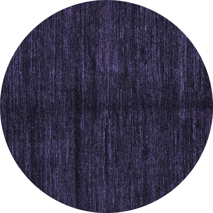 Round Abstract Blue Modern Rug, abs4668blu