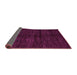 Sideview of Abstract Purple Modern Rug, abs4668pur