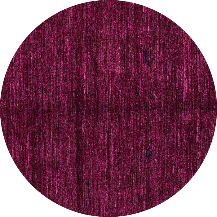 Round Machine Washable Abstract Pink Modern Rug, wshabs4668pnk