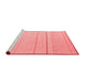 Modern Red Washable Rugs