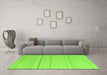 Machine Washable Solid Green Modern Area Rugs in a Living Room,, wshabs4669grn