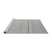 Sideview of Machine Washable Solid Gray Modern Rug, wshabs4669gry