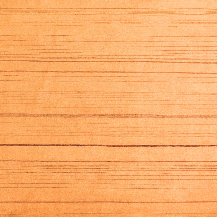 Square Solid Orange Modern Rug, abs4669org