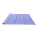 Sideview of Machine Washable Solid Blue Modern Rug, wshabs4669blu