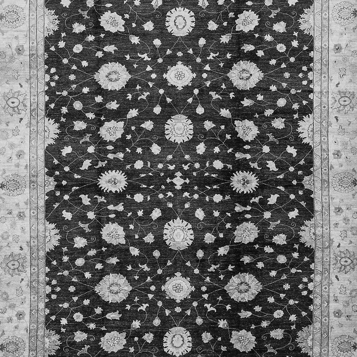 Machine Washable Oriental Gray Traditional Rug, wshabs466gry