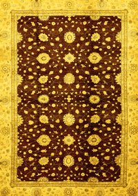 Oriental Yellow Traditional Rug, abs466yw