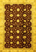 Oriental Yellow Traditional Rug, abs466yw