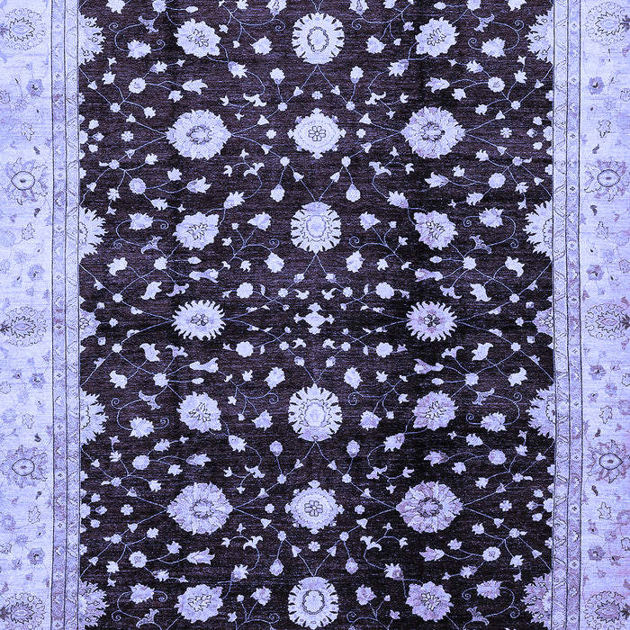 Machine Washable Oriental Blue Traditional Rug, wshabs466blu