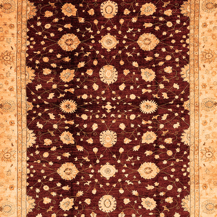 Oriental Orange Traditional Rug, abs466org