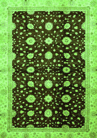 Oriental Green Traditional Rug, abs466grn