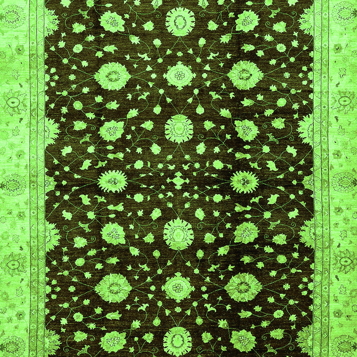 Oriental Green Traditional Rug, abs466grn