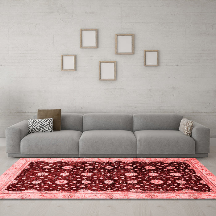 Traditional Red Washable Rugs