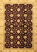 Machine Washable Oriental Brown Traditional Rug, wshabs466brn