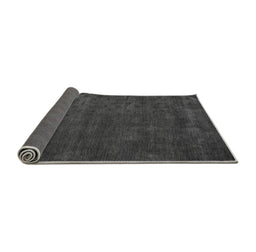 Sideview of Abstract Gray Modern Rug, abs4670gry