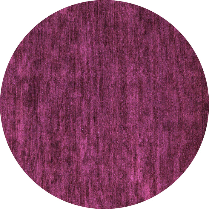 Round Abstract Purple Modern Rug, abs4670pur