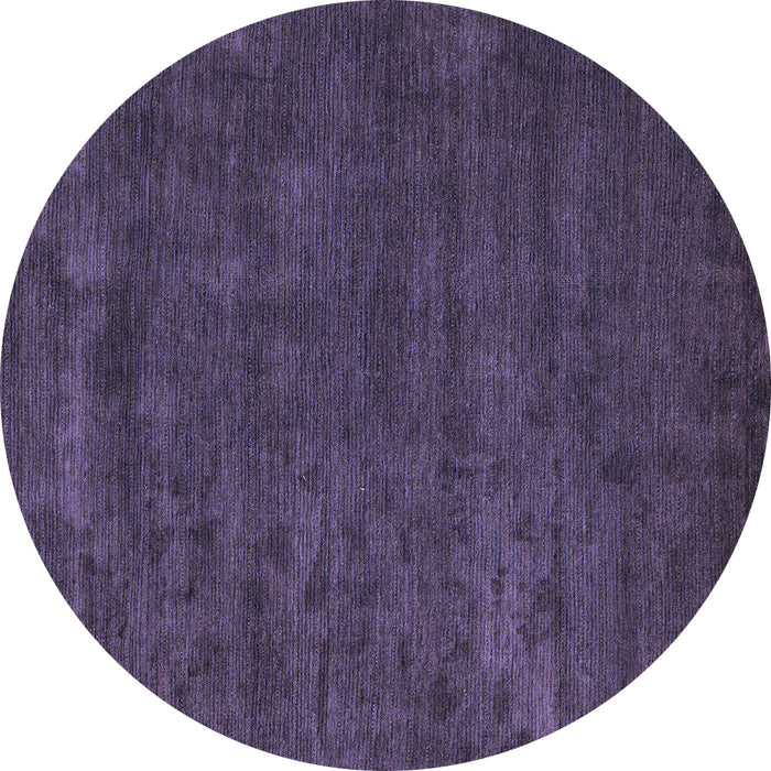Round Abstract Blue Modern Rug, abs4670blu