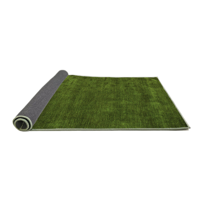 Sideview of Abstract Green Modern Rug, abs4670grn