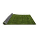 Sideview of Abstract Green Modern Rug, abs4670grn