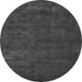 Round Machine Washable Abstract Gray Modern Rug, wshabs4670gry