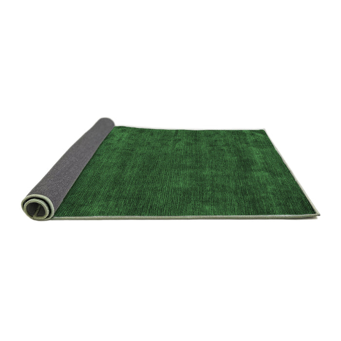 Sideview of Abstract Emerald Green Modern Rug, abs4670emgrn
