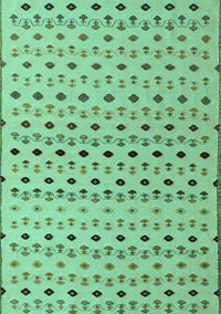 Solid Turquoise Modern Rug, abs4671turq