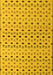 Machine Washable Solid Yellow Modern Rug, wshabs4671yw