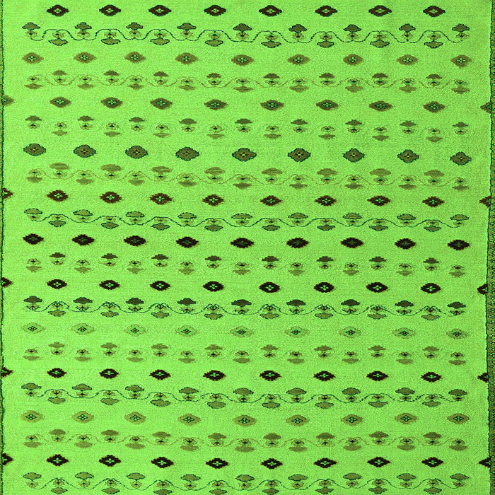 Square Machine Washable Solid Green Modern Area Rugs, wshabs4671grn