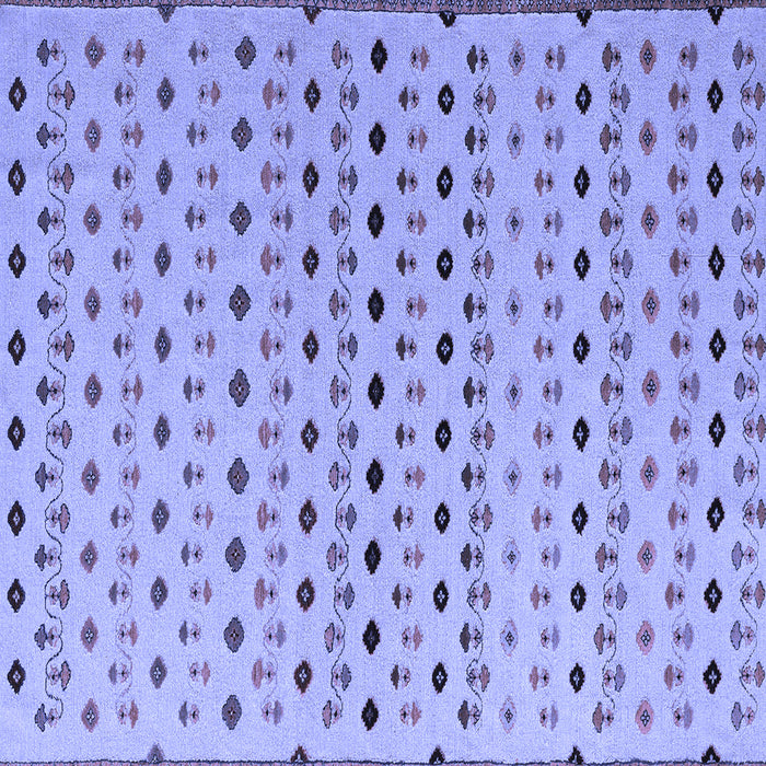 Square Solid Blue Modern Rug, abs4671blu