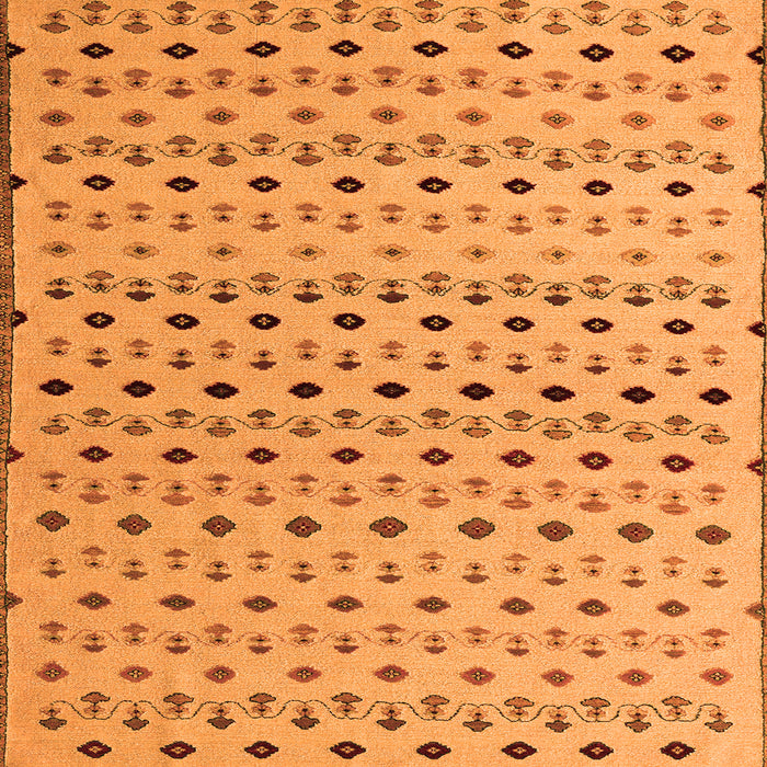 Square Solid Orange Modern Rug, abs4671org