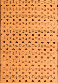 Solid Orange Modern Rug, abs4671org