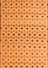 Solid Orange Modern Rug, abs4671org