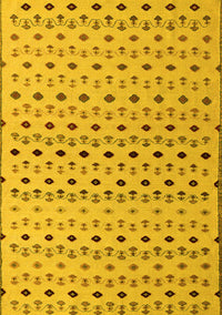 Solid Yellow Modern Rug, abs4671yw