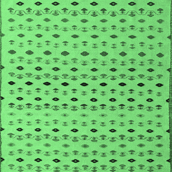 Square Machine Washable Solid Emerald Green Modern Area Rugs, wshabs4671emgrn