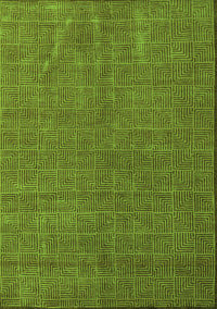 Abstract Green Modern Rug, abs4672grn