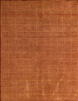 Abstract Red Modern Rug, abs4672