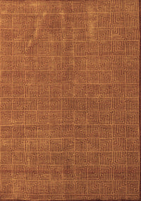 Abstract Brown Modern Rug, abs4672brn