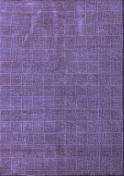 Abstract Blue Modern Rug, abs4672blu