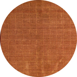 Round Machine Washable Abstract Red Rug, wshabs4672